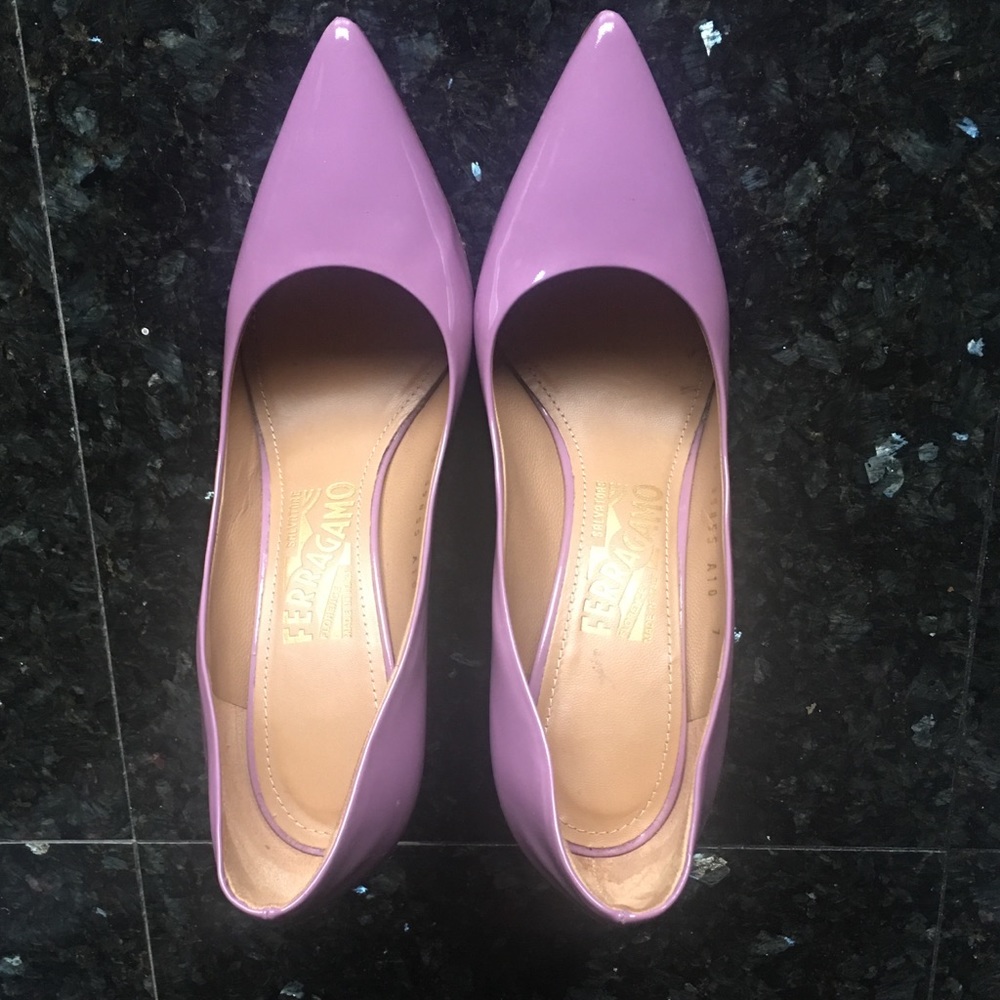 Light Purple Ferragamo Heels